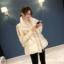 Down cotton vest women 2020 autumn and winter New Korean loose size outer wear thick sleeveless vest Waistle