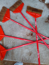 Brown broom Brown broom household new solid wood handle large thick single Mane broom dumpling broom home cleaning