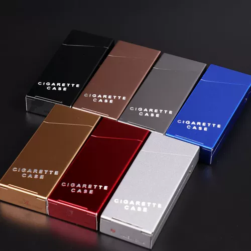 新款细烟烟盒20支装便携创意超薄自动弹男士女士细枝杆香烟盒