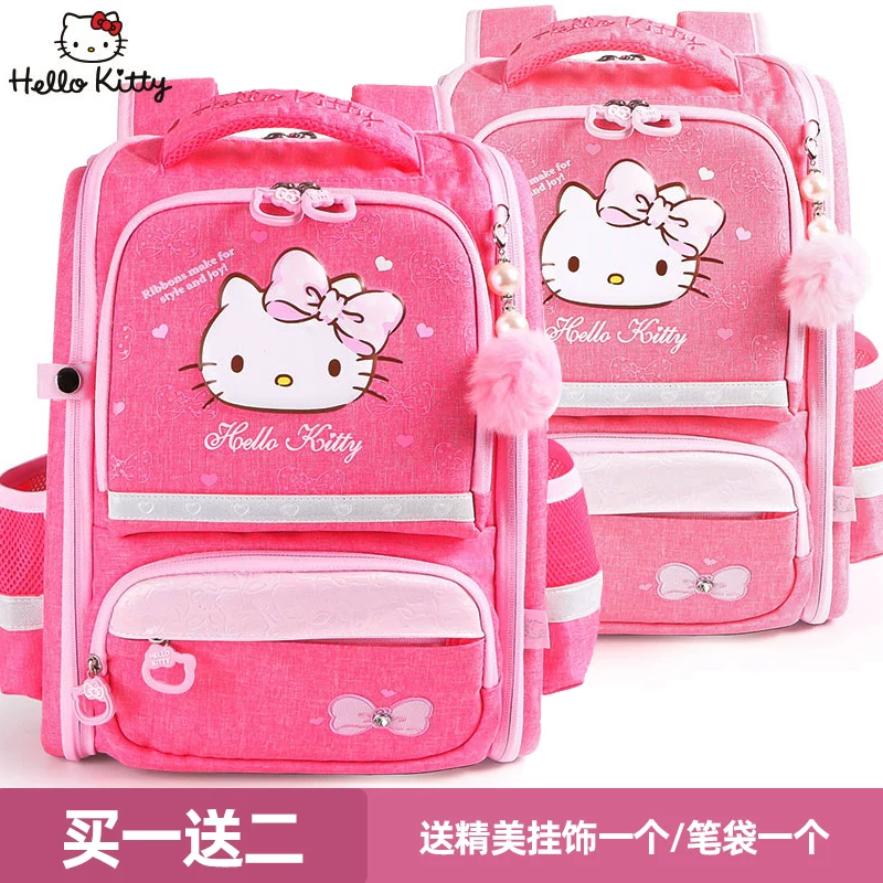 Hello Kitty, детский мультяшный космический вместительный школьный рюкзак легкий, 1–3 года, корейский стиль, защита позвоночника