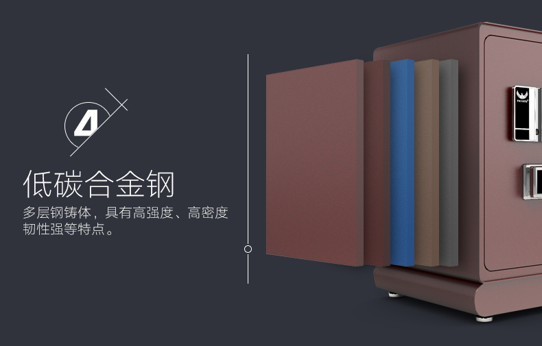 Enth safe 3c chứng nhận tất cả thép chống trộm văn phòng tại nhà nhỏ an toàn chống thấm nền tảng vào tủ tường 80cm