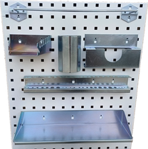 Cave board shelf adhesive hook towel rack wrench hardware tool hanging board auto repair tool Wall square hole shelf adhesive hook