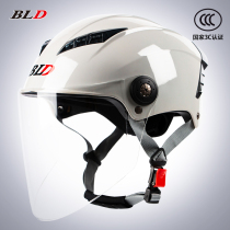 Bailide 3C certified helmet gray electric motorcycle mens and womens summer sunscreen half helmet Battery car four seasons helmet