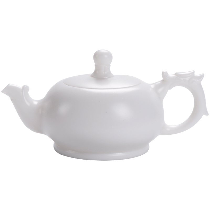 Name Dehua guo - jin zhang pot of suet jade white porcelain teapot a single large ceramic kunfu tea pot of pure checking