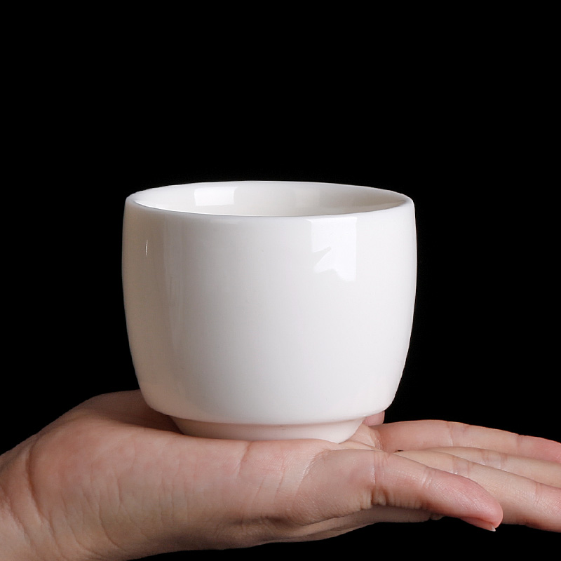 High white porcelain masters cup ceramic cups kung fu tea cup sample tea cup pure jade white jade porcelain tea cups