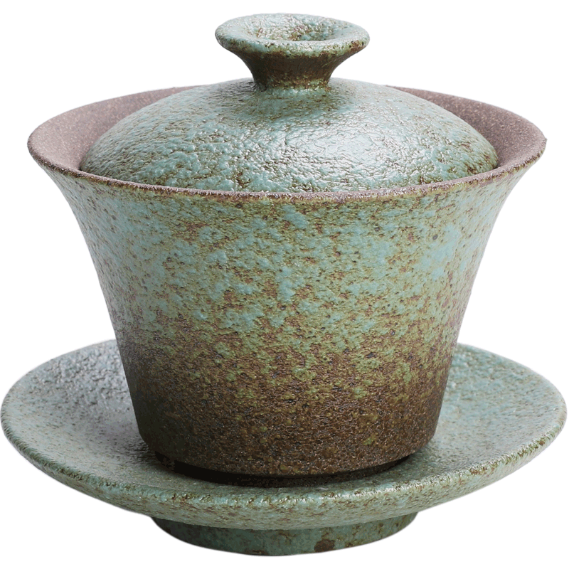 Coarse pottery Japanese tea tureen tea set in ancient tea tureen ceramic cups restoring ancient ways only three cups of small single suit
