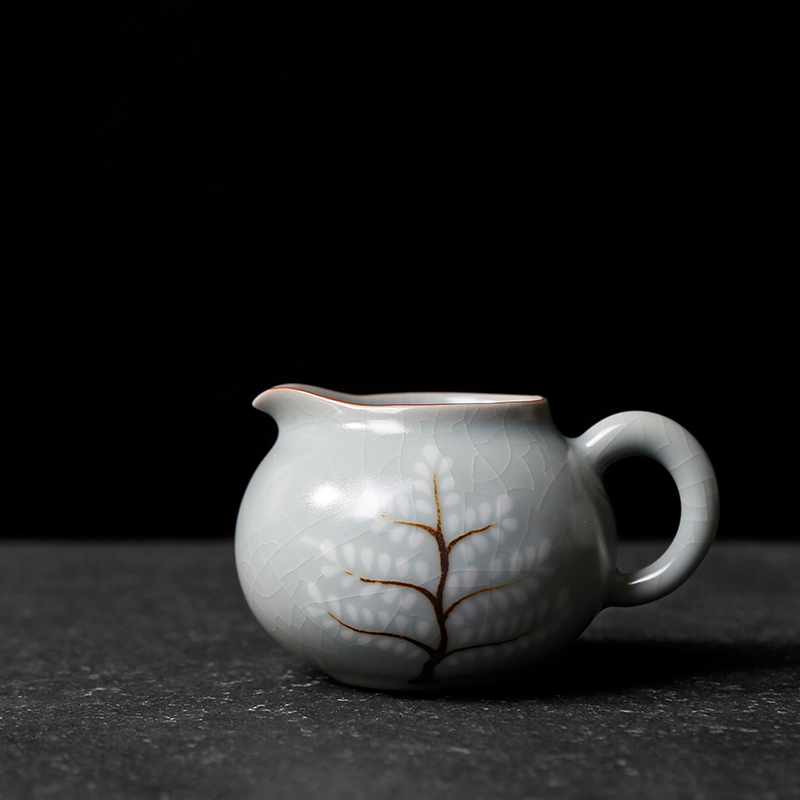 Your up ceramics slicing can raise day fair keller cyan retro move hand - made ice crack glaze kung fu tea tea set points
