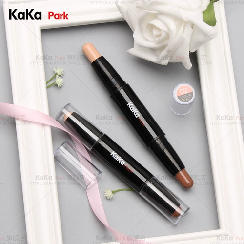 KAKAPARK Двусторонний стик для контуринга, хайлайтер, осветляющие тени для контуринга, тональный крем, коррекция силуэта