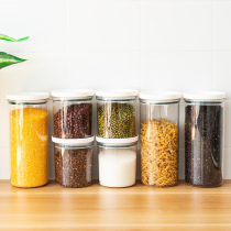 Moisture-proof insect-proof transparent plastic sealed cans Whole grains rice storage cans Milk powder coffee tea cans Fresh with lid