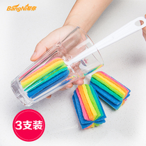 Help you long handle cup brush Bottle cleaning brush Long bottle teacup brush Wash cup cleaning cloth brush Kitchen brush