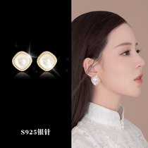 Japanese White Fritillaria earrings Joker temperament atmosphere ins earrings 2021 New Tide Mothers Day gift earrings