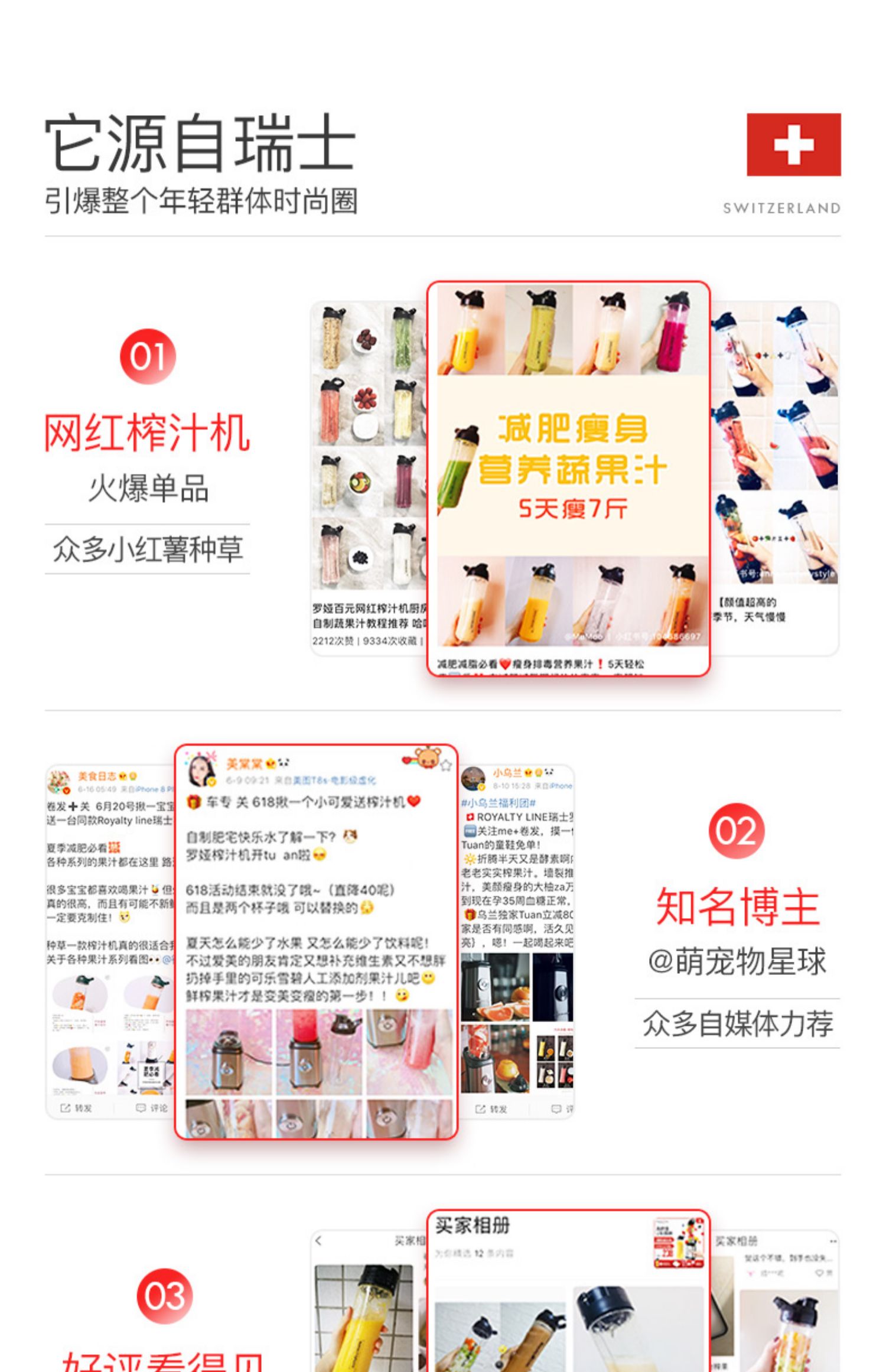 máy xay đa năng mini Máy ép trái cây cầm tay Thụy Sĩ Roja đa chức năng - Máy ép trái cây máy sinh tố công nghiệp