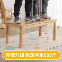 Kindergarten special table solid wood childrens table and chair toy baby early education learning desk handmade reading writing desk