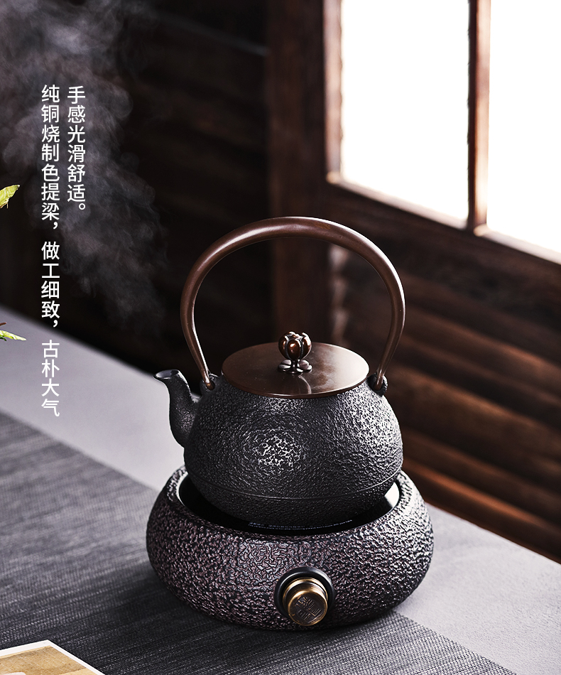 Love iron pot of household electricity TaoLu cast iron pot of boiling tea teapot suit Japanese tea stove boiling pot of tea