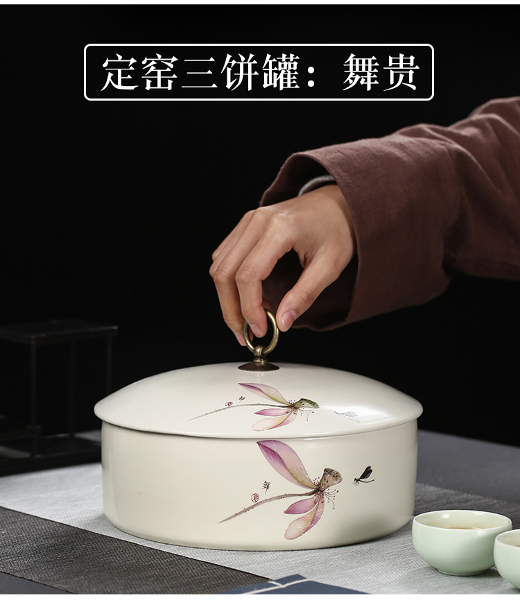 Love caddy fixings multilayer puer tea box moistureproof the receive large warehouse up tea machine sealing ceramic seven tea cake