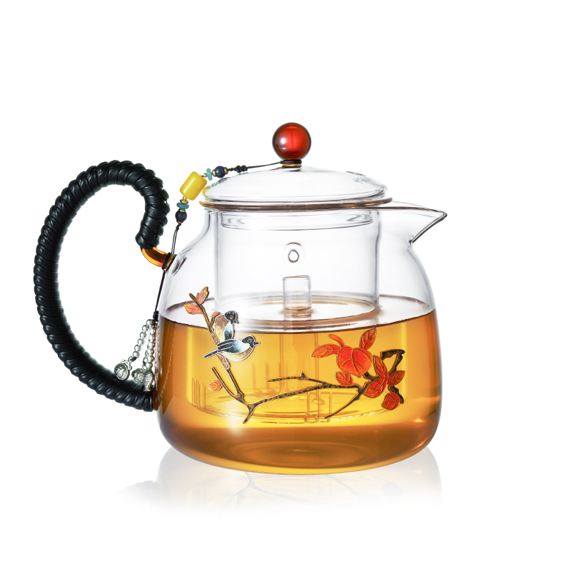 Lucky love bonanza cloisonne boiling kettle electric TaoLu suit tea, small office glass kettle