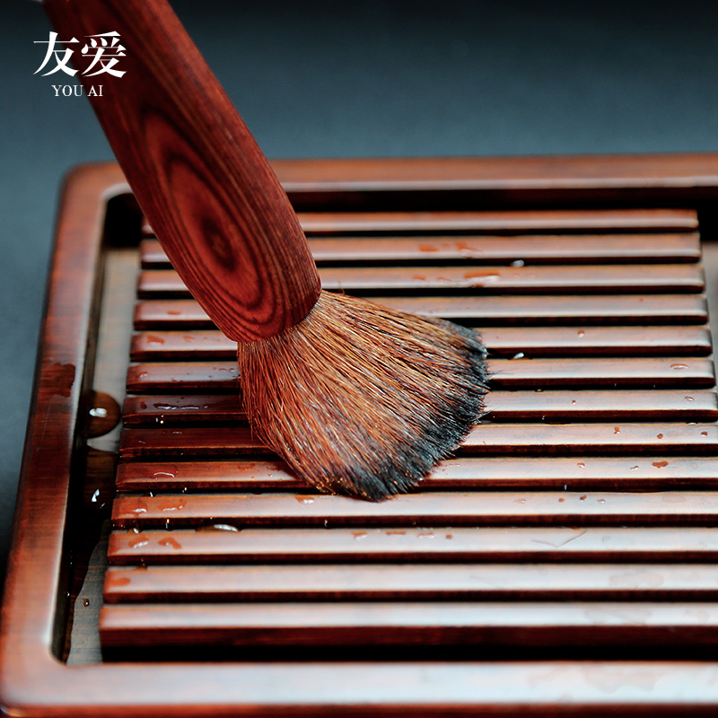 Love bakelite shai YangHuBi out tea brush pen shai badger XiCha knife tea tray tea set 6 gentleman accessories