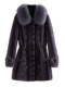 Cormusse fur all-in-one coat women's new winter thickened and warm imitation mink velvet fox fur top