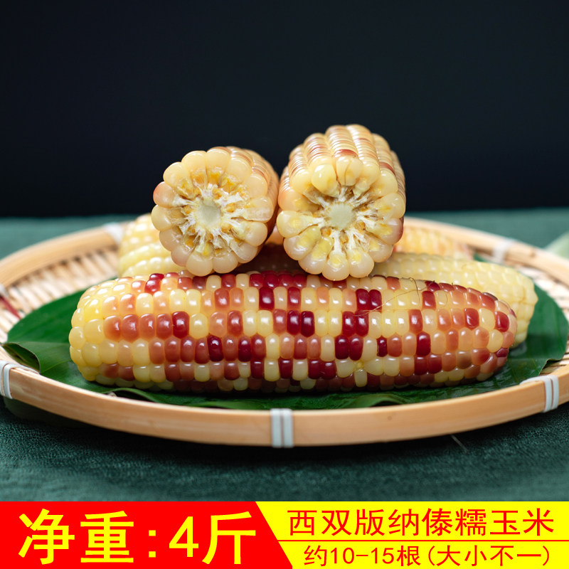 Dai Waxy Corn (Old) Yunnan Xishuangbanna Dai Minority Sweet Fragrance Sticky Small Bag Fresh Cooked Package 4 catties