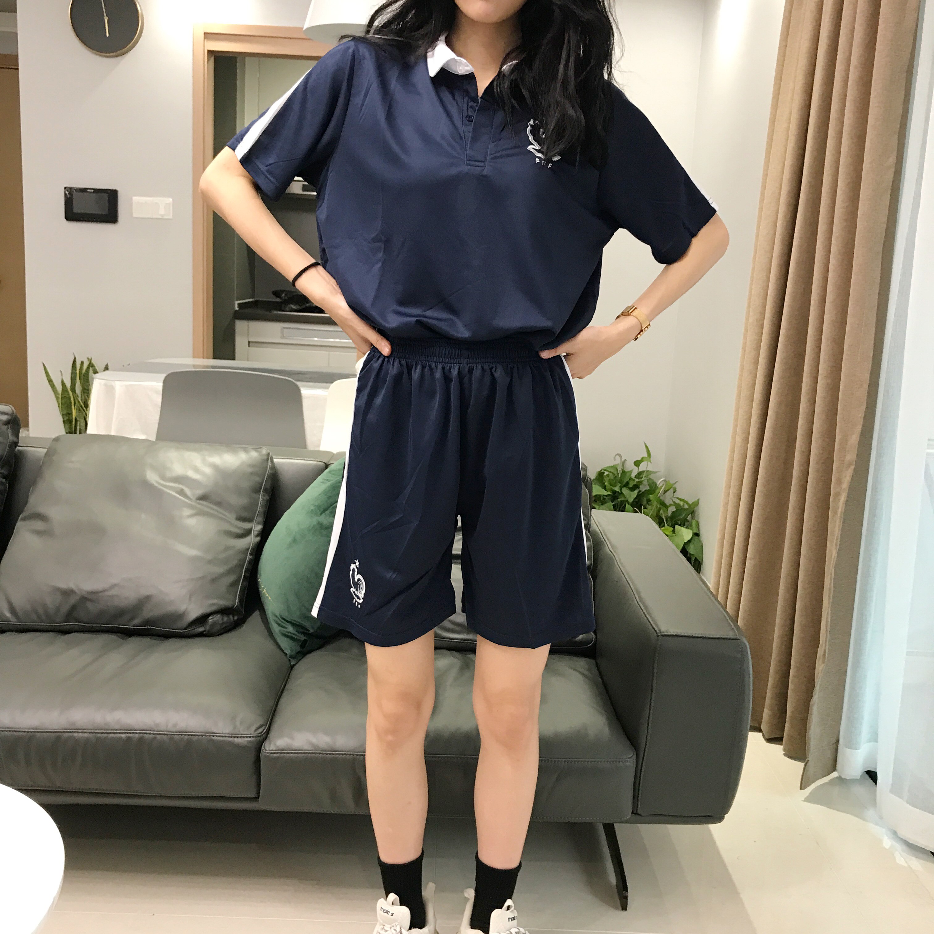 New Football Clothing for male and female students sports relaxed suit suit for hip hop tide loose DIY print