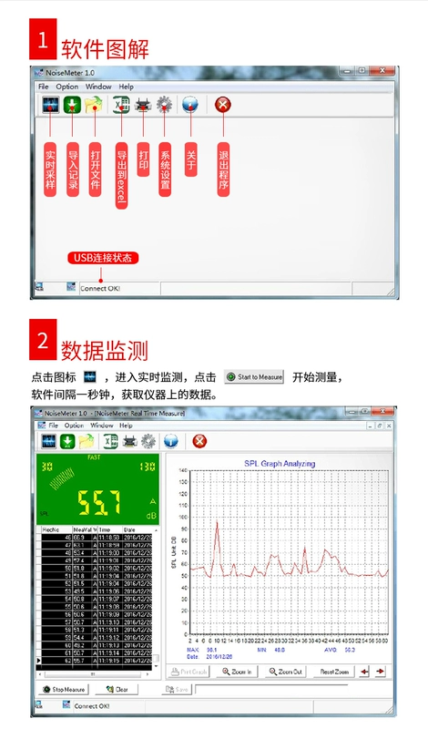 Shendawei Kỹ Thuật Số Máy Đo Tiếng Ồn Cầm Tay Độ Chính Xác Cao Decibel Máy Công Nghiệp Đo Cường Độ Âm Thanh Máy Đo Tiếng Ồn Thử Nghiệm Với USB đo tiếng ồn