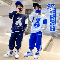 ABC Boys' Guards Suit 2022 New Yanqi Autumn Package Children's Pure Cotton Sports Long Sleeve Printed Two Pigee Picks