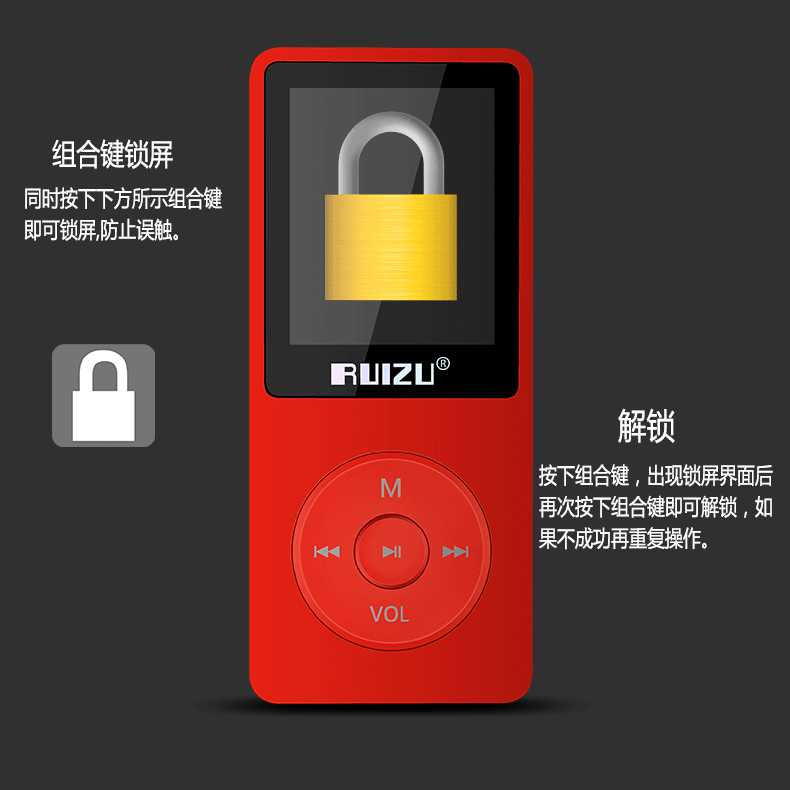 máy nghe nhạc fiio m5 [Một năm mới] Sharp X02 thể thao Trình phát nhạc MP3 MP4 Walkman với bút ghi thẻ màn hình