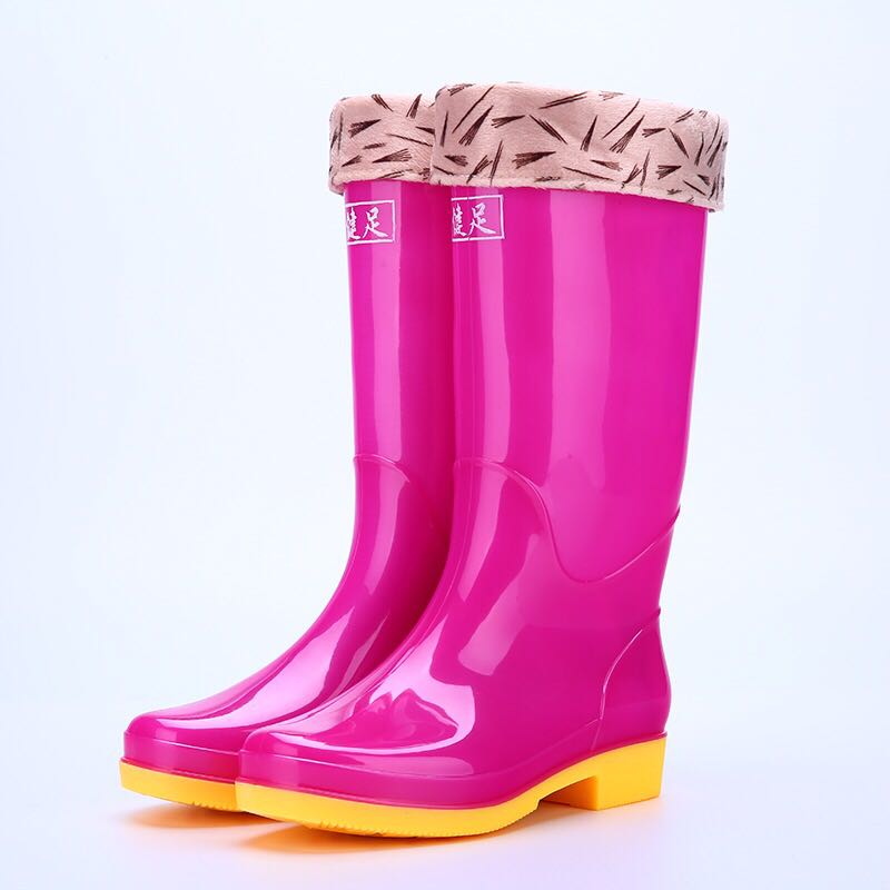 Mùa xuân và mùa hè khởi động nước lớn phụ nữ khởi động pvc mưa cao slong giày cao su thời trang mưa giày mùa mưa