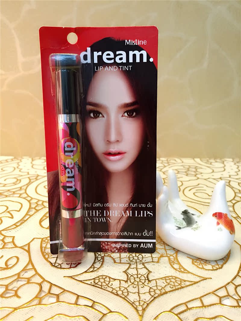 Hàng nhập khẩu Thái Lan Mistine dream lip gloss trang điểm cắn môi nhuộm đôi son bóng hồng - Son bóng / Liquid Rouge 	son bóng fenty fussy