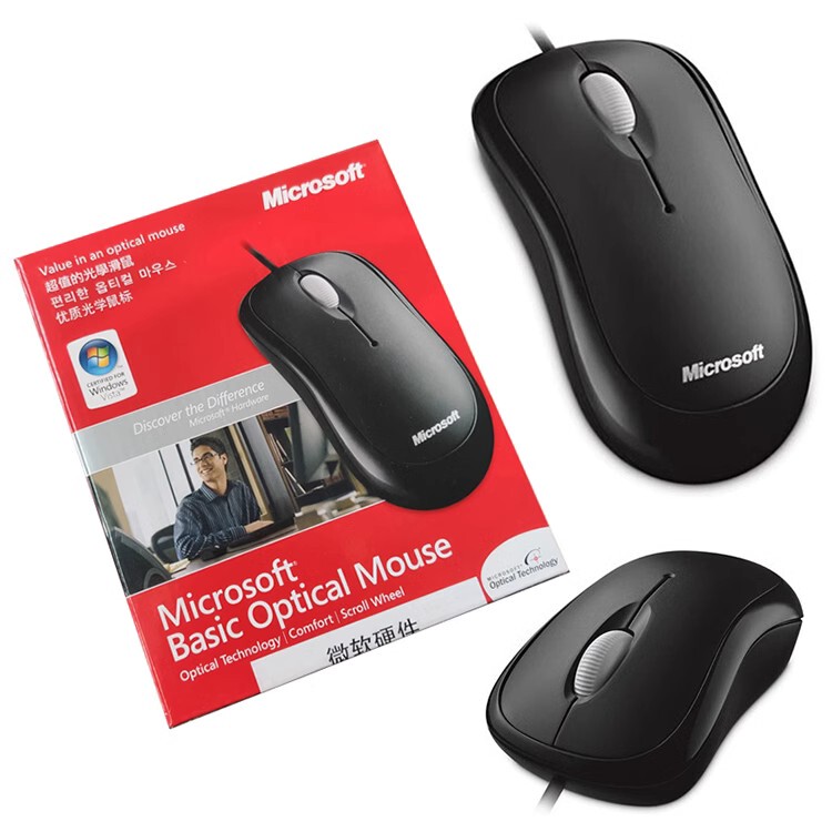 Microsoft Wired Mouse 600 Smart Keyboard Multimedia Silent Waterproof Wired Mouse USB Office Home Keyboard