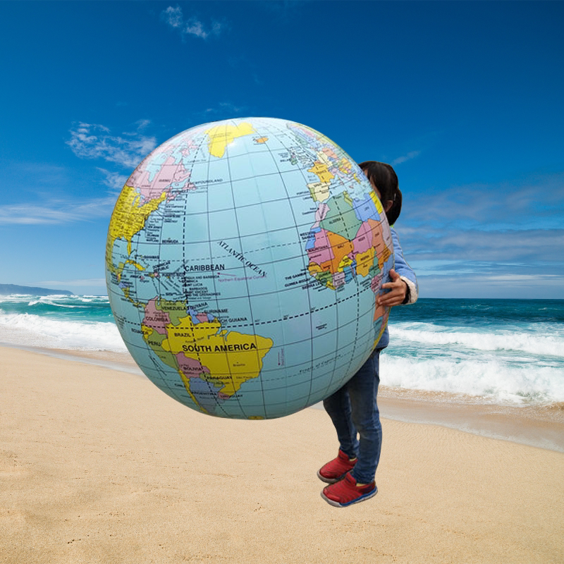 90cm Inflatable Toy Globe Teaching Three-Dimensional English Version Map Globe Geography Student Teaching Model Props 90cm Inflatable Toy Globe Teaching Three-Dimensional English Version Map Globe Geography Student Teaching Model Props