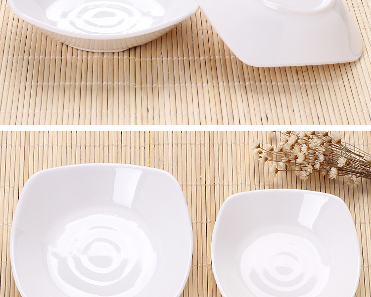 Bán buôn bộ đồ ăn melamine đĩa hai đĩa món lẩu nước sốt món ăn dấm nhựa dĩa món ăn nhỏ - Đồ ăn tối bộ bát đĩa đầy đủ