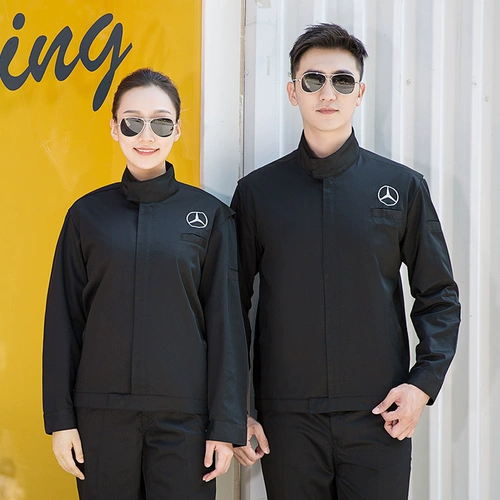 Mercedes Benz, осенний комбинезон подходит для мужчин и женщин, лонгслив, униформа