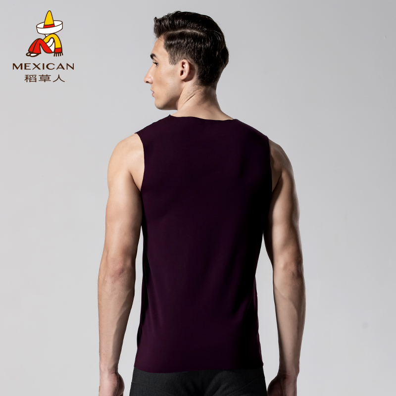 Bù nhìn không có dấu vết ấm vest mens bông lót cộng với nhung dày đáy-up de-nhung sốt ngựa giáp mùa thu đông.