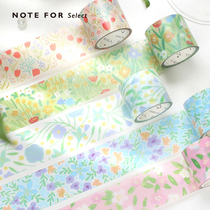  Letter lovers PET tapeSpring gardenfresh literary garden collage ins hand account set tape