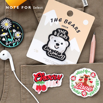 Letters lover embroidery stickers Cool Time retro cute Handbook clothes DIY decorative material patch stickers