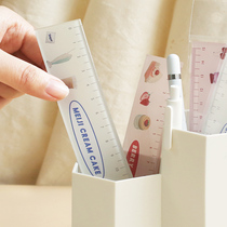 NOTEFOR acrylic ruler afternoon adventure Korean photo light retro portable hand account small ruler