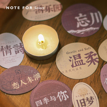 Letter Lovers Sticker packHuman sobrietylyrics literary retro special paper hand account collage material