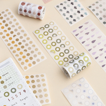 Letter lovers sticker tape base geometric shaped sticker decoration with knife version of the hand account material dot simplicity