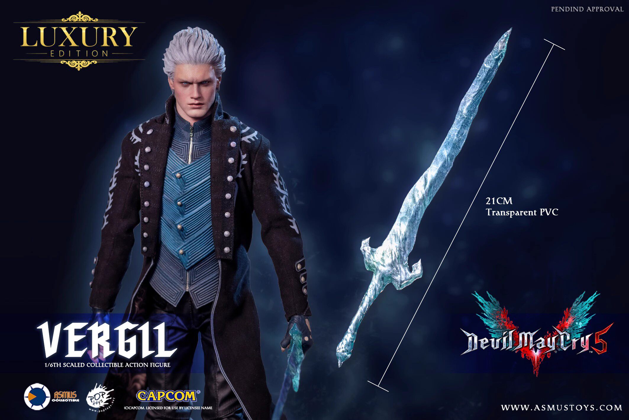 ASMUS TOYS 1/6 バージル DX.Ver 再販版 DMC500LUX Asmus Toys DMC500LUX 1/6 The Devil May Cry 5 Virgil Vergil Deluxe