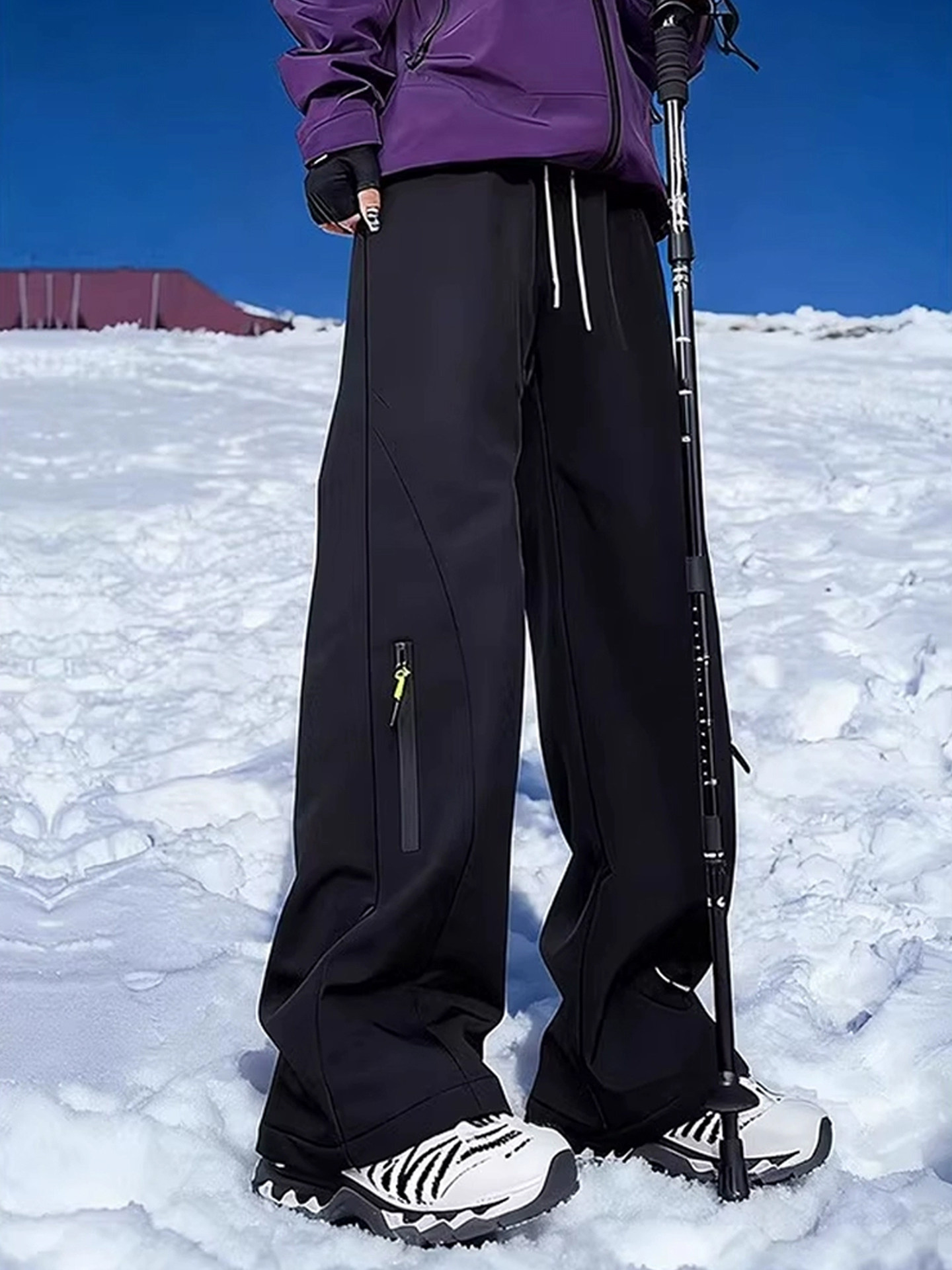 Northeast -40 Degree Cold-Proof Pants for Men and Women, Winter Fleece-Lined Thick Ski Pants, Three-Proof Outdoor Mountaineering and Assault Pants