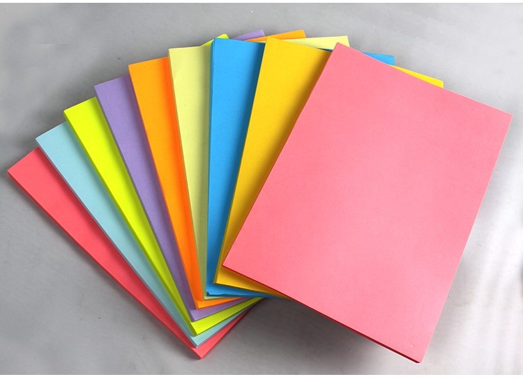 Giấy màu a4 gấp thủ công gấp giấy origami trộn màu sao chép chất liệu giấy tự làm nghìn con hạc giấy thủ công gấp giấy mẫu giáo - Giấy văn phòng