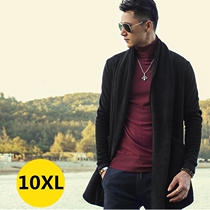Fat guy buckled jacket cloak knit sweater fat fat plus size plus velvet padded size plus velvet padded cardigan mens clothes autumn and winter