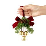 Реалистичная рождественская подвеска, декор, колокольчик