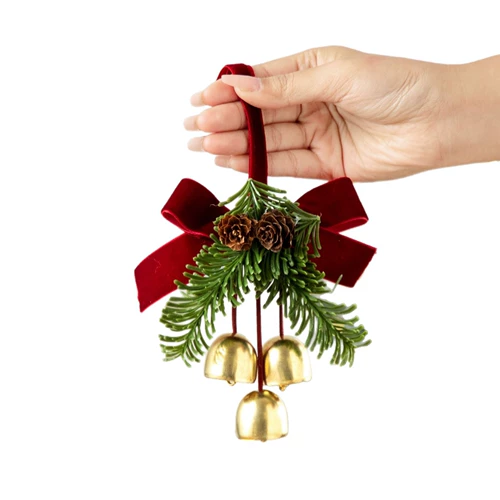 Реалистичная рождественская подвеска, декор, колокольчик