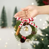 D10 Рождественский венок-подвеска-любовь