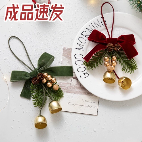 Реалистичная рождественская подвеска, декор, колокольчик