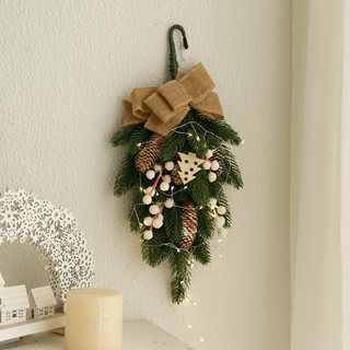 Christmas decoration pe simulation nobelson upside down christmas tree finished wall decoration door hanging home scene layout