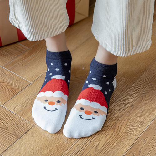 Socks Children 2023 New Christmas Sox boxes Cartoon cute midbarrel socks Autumn Winter big red cotton socks Christmas-Taobao