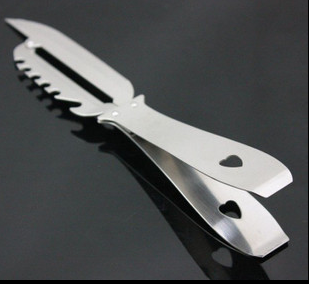 Kitchen Wan with Baby Japan-US melon and fruit knife * shaved fish scale tweezers Mao open bottle caps#5305